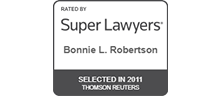 Rated by Super Lawyers - Bonnie L. Robertson - Selected in 2011 - Thomson Reuters