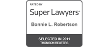 Rated by Super Lawyers - Bonnie L. Robertson - Selected in 2011 - Thomson Reuters